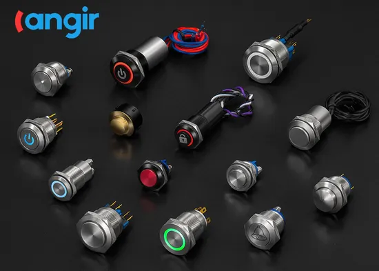 16mm LED Latching Momentary Normally Open Power Switch Push Button